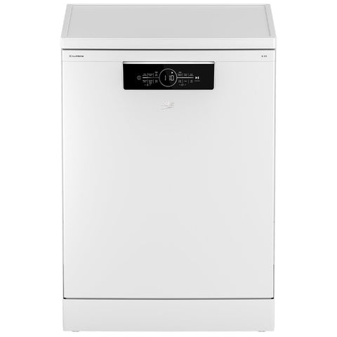 Beko 60cm Freestanding Dishwasher - 16 Place Settings, White, SelfDry, AquaIntense Zone - BDFB1630W