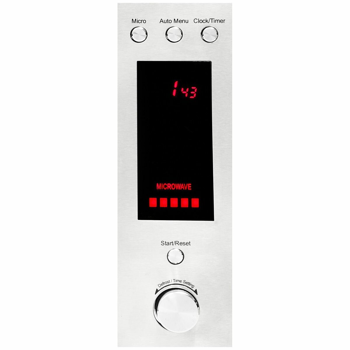 Artusi 31L freestanding microwave oven - 900W, stainless steel, 6 auto cook menus, LED display - AMO31X