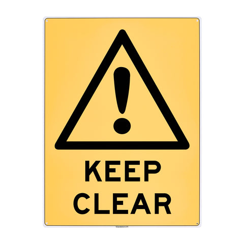Sandleford 450 x 600mm Keep Clear Polypropylene Sign