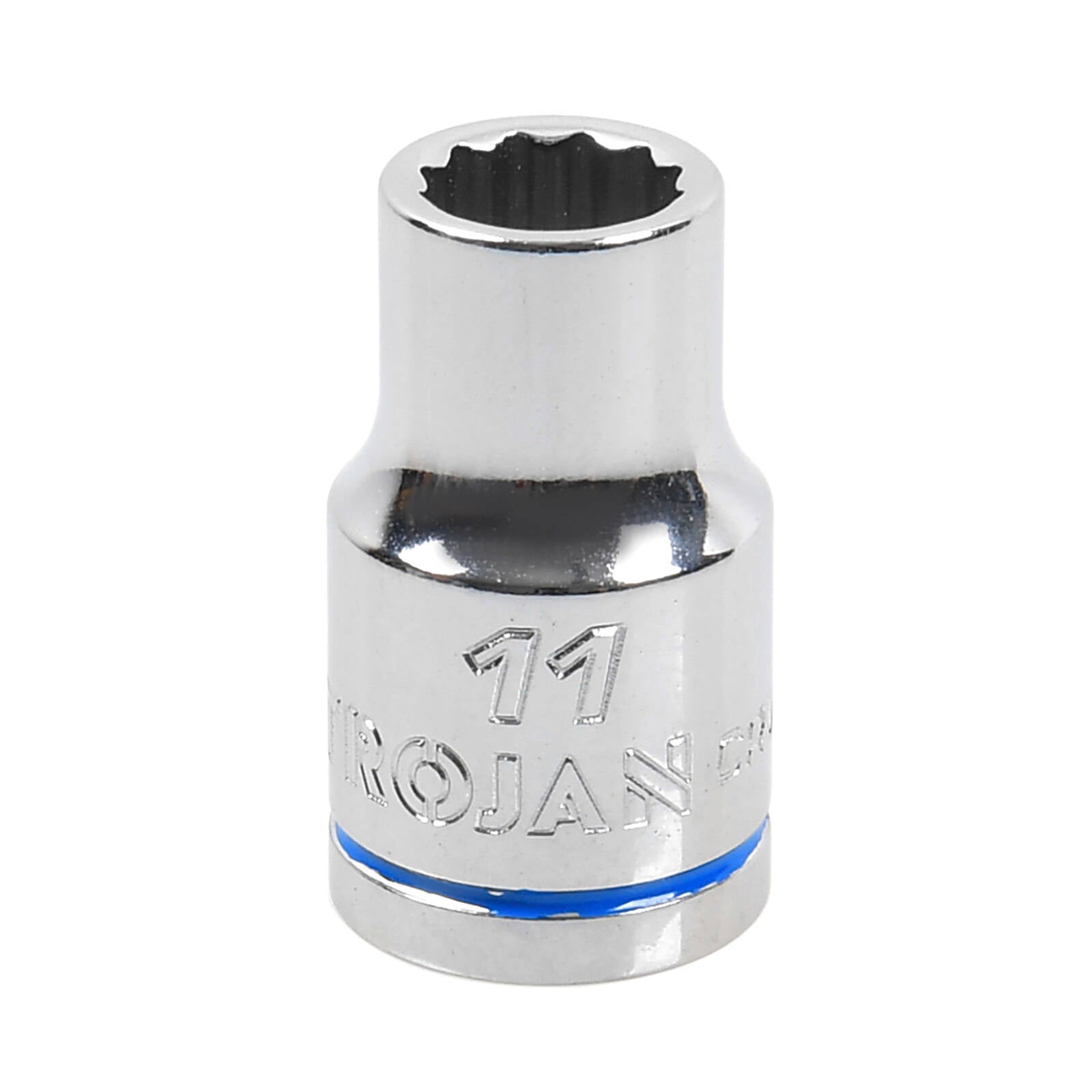 Trojan 11mm Socket 1/2" Drive Chrome Vanadium 12 Point