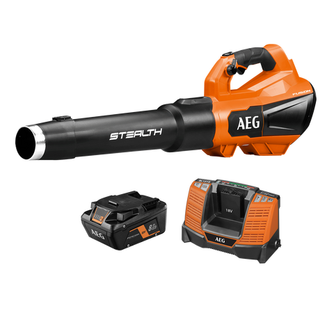 AEG 18V 8.0Ah Fusion Stealth Jet Blower Kit with Battery & Charger A18FBLW28