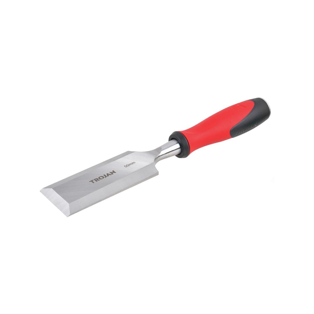 Trojan 50mm Wood Chisel with Full Tang Through Blade and Metal Striking Cap