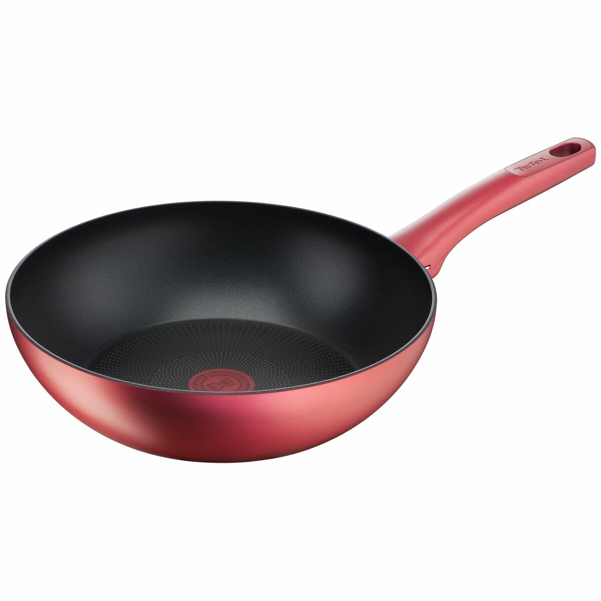 Tefal Perfect Cook 28cm induction non-stick wok - titanium reinforced coating - red - G2721922