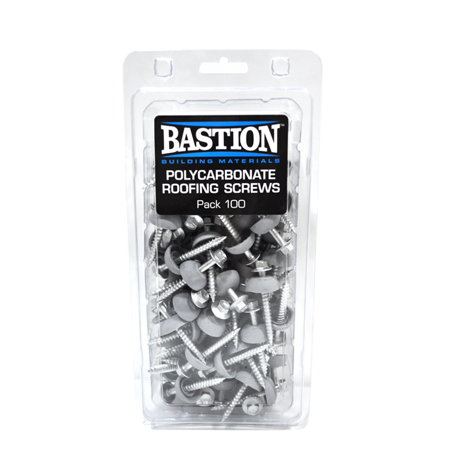 Bastion Type 17 Polycarbonate Roofing Screws Galvanised Steel - 100 Pack