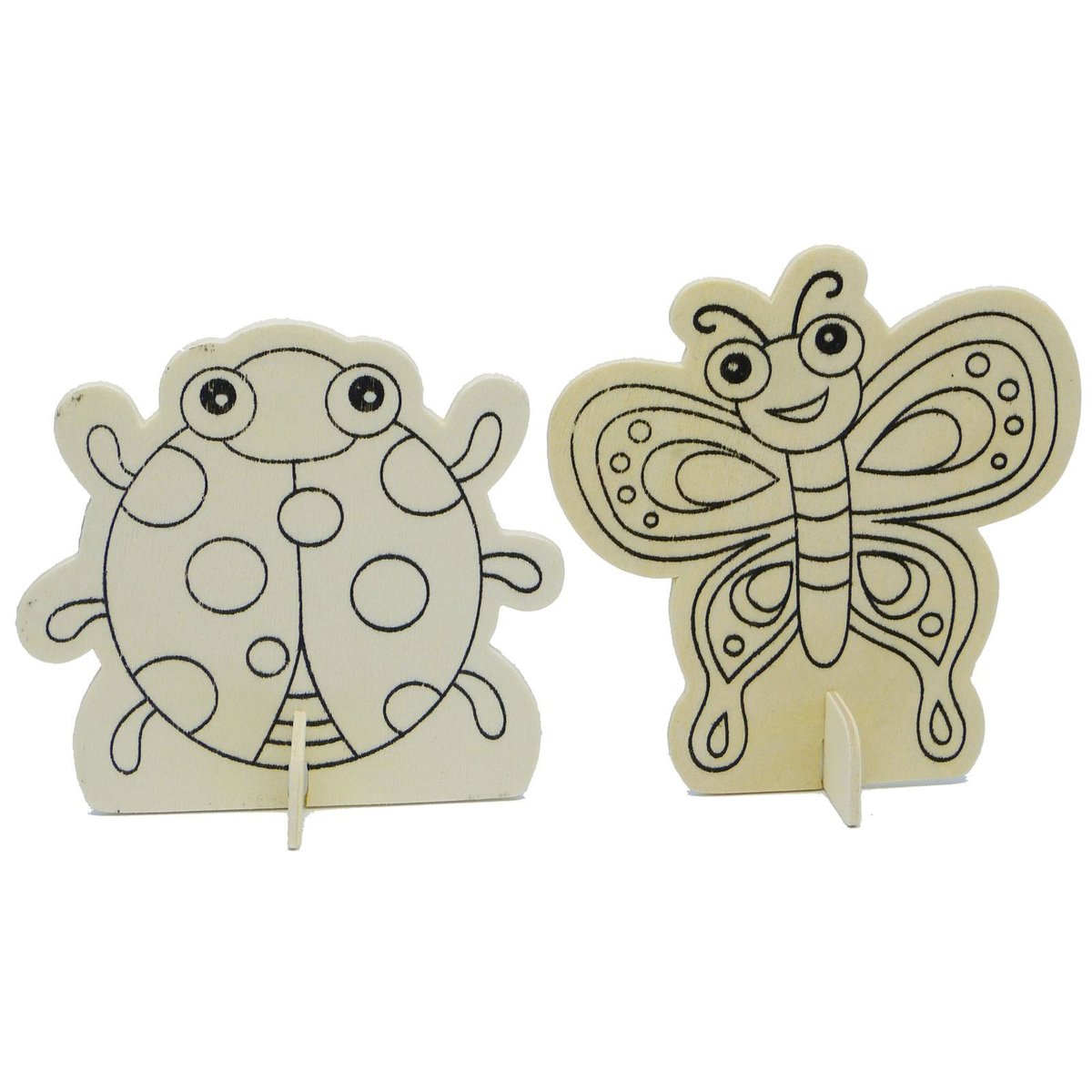 Boyle Crafty Mini's Plywood Shape Paint Kit - Pink Collection Kids Craft
