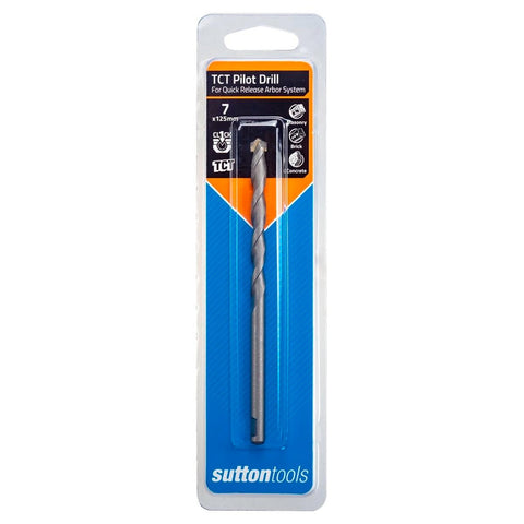Sutton Tools 7 x 125mm Quick Release TCT Holesaw with Pilot Drill