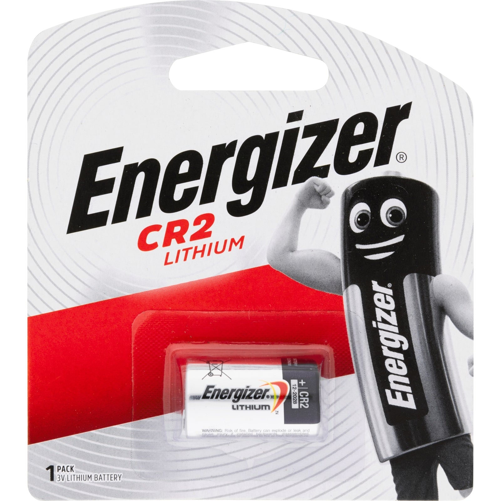 Energizer 3V CR2 Lithium Battery Single Camera Battery ELCR2T