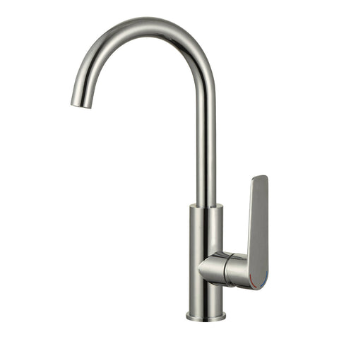 evekare 35mm Brushed Nickel Extended Lever Sink Mixer 7.5L/min 4 Star WELS