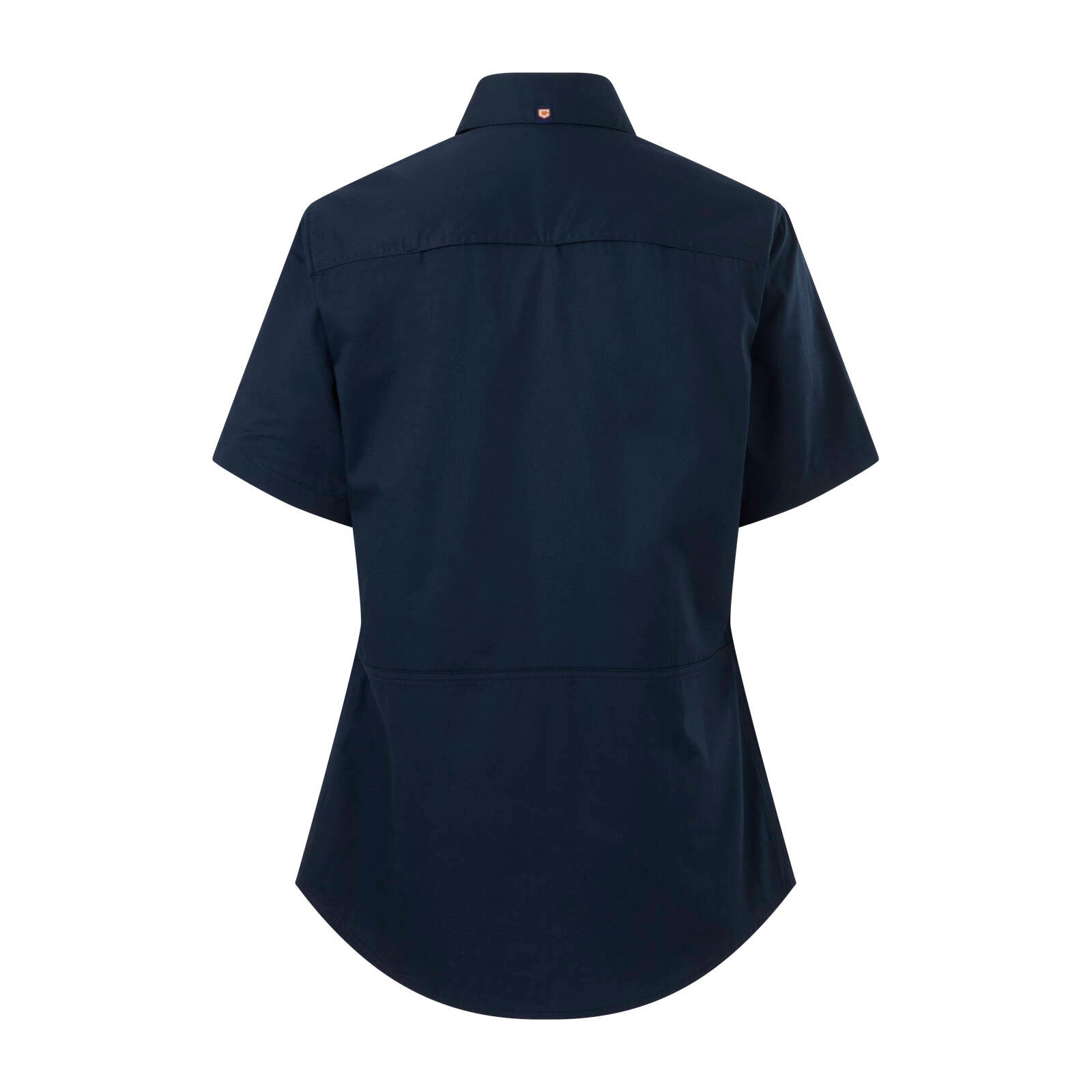 Citeco Women's Navy Short Sleeve Shirt - 100% Cotton, Size 10