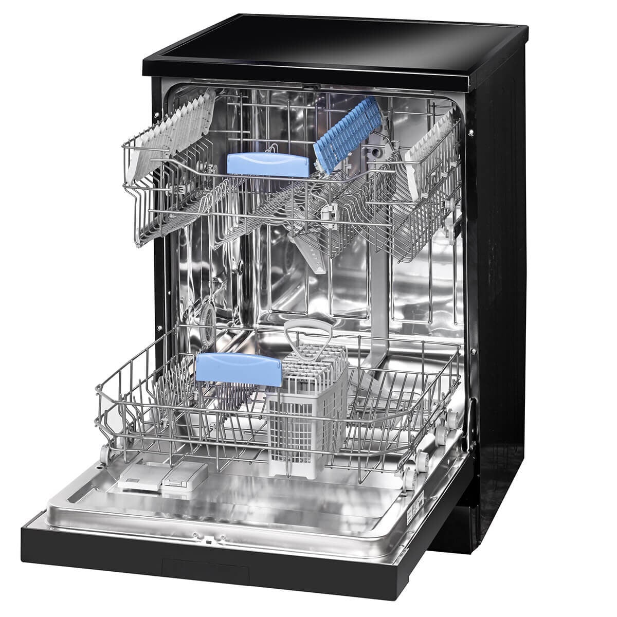 Artusi 60cm Freestanding Dishwasher 13 Place Settings - Black, Eco Wash, Delay Start - ADW5002B