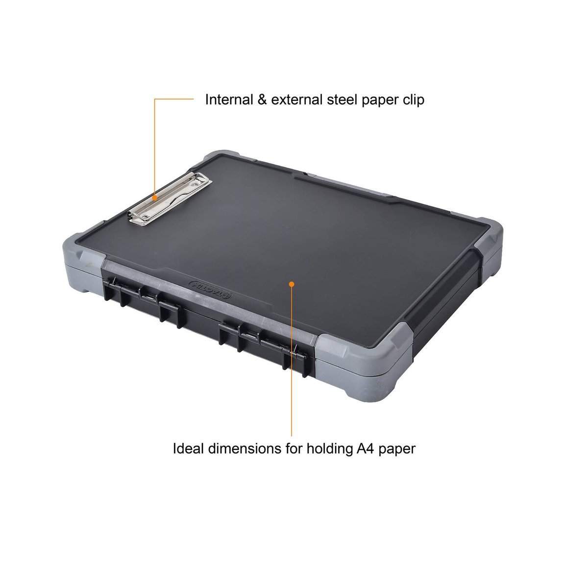 Tactix Clipboard Organiser - A4 Size - Polypropylene - Durable Storage - SuperSaverAU - view 4