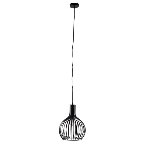 Brilliant Lighting Cabine 29.5cm Black Metal Pendant Light 240V 18476/06