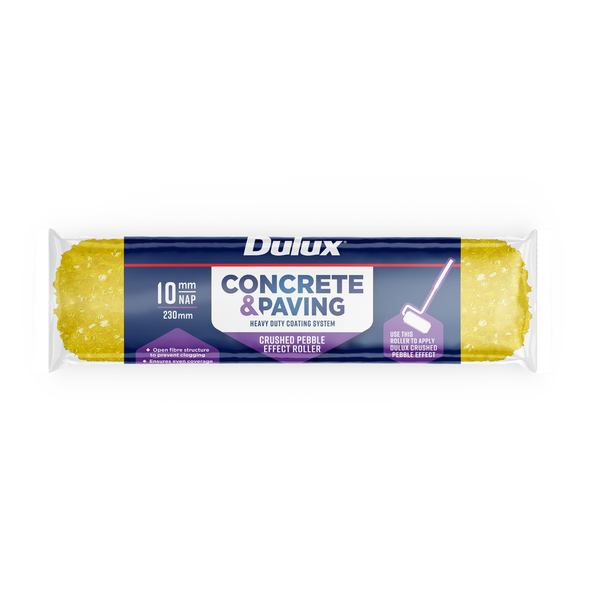 Dulux 230mm Concrete and Paving Crushed Pebble Effect Roller Unit
