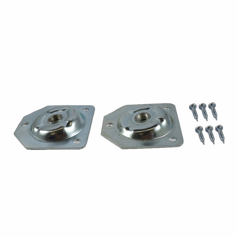 Adoored 3/8in Steel Angle Plate Furniture Leg 2 Pack