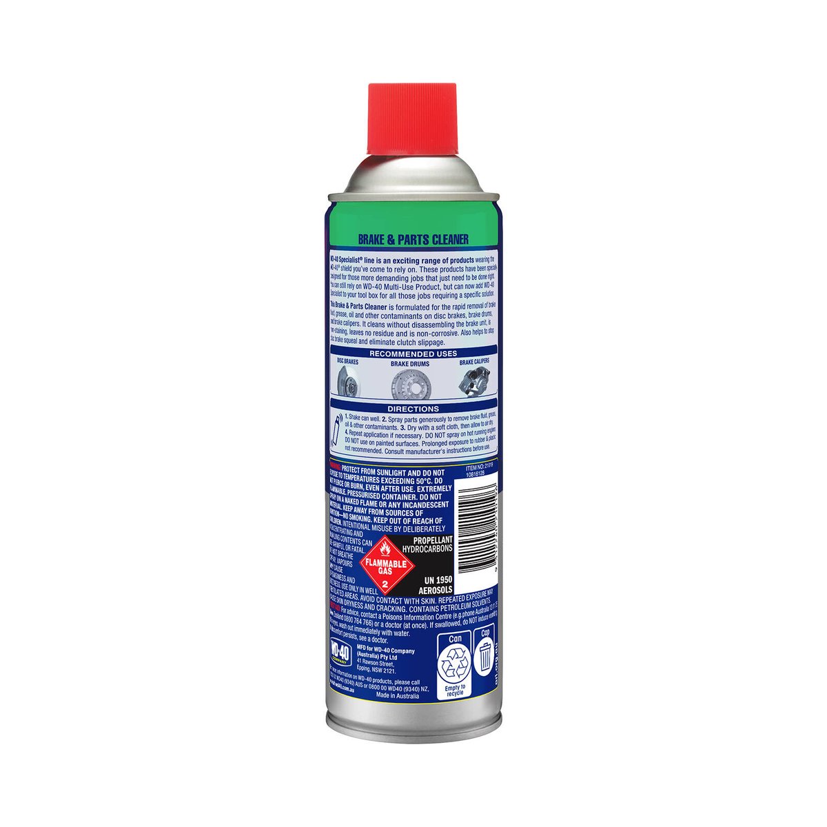 WD-40 Specialist Brake Parts Cleaner - 300g - Non-Corrosive - Residue-Free - SuperSaverAU - view 2