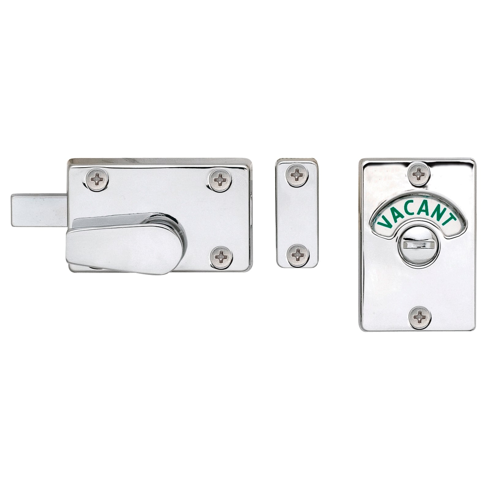 Delf Trade Toilet Indicator Bolt Lock Satin Chrome Solid Brass Indoor