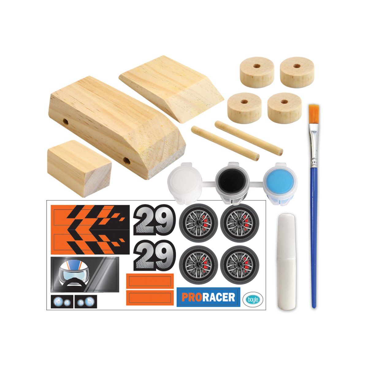 Boyle Wood Craft Project Kit Rally Car - 1 Pack - 117mm x 63mm x 35mm - SuperSaverAU - view 2