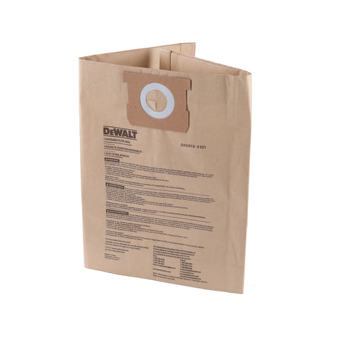 DeWALT 22-37L Wet & Dry Vacuum Dust Bags - 3 Pack (DXVA19-4201)