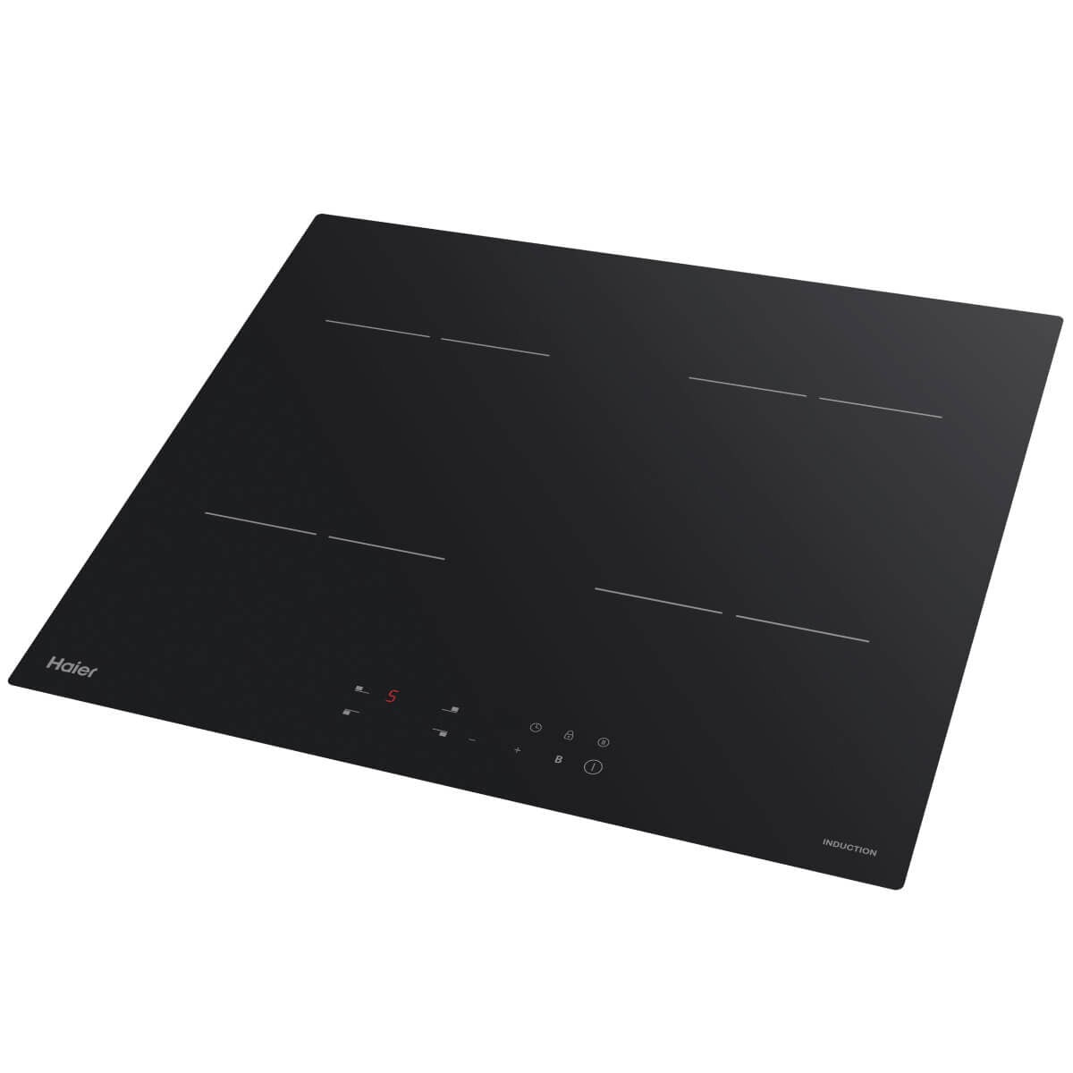 Haier 60cm low current induction cooktop - 19.7A - black ceramic glass - boost function - HCI604TPB3