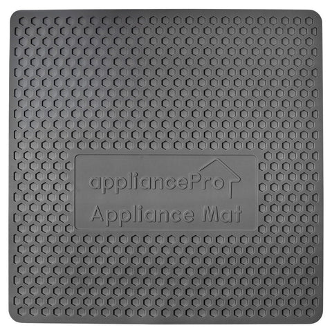 AppliancePRO 60cm stacking and noise reduction mat - Dark charcoal - Anti-slip silicone - MATBLACK60