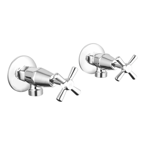 Mondella Cadenza Chrome 1/2 Turn Washing Machine Set, Brass