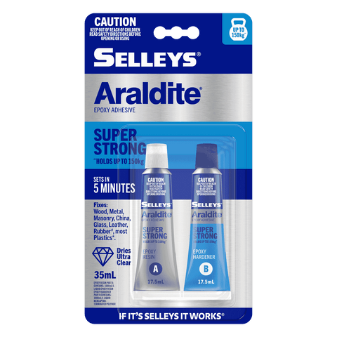 Selleys Araldite 35ml Super Strong 5 Minute Epoxy Adhesive, Clear