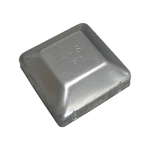 Australian Handyman Supplies 75 x 75mm Galvanised Steel Square Fence Post Cap