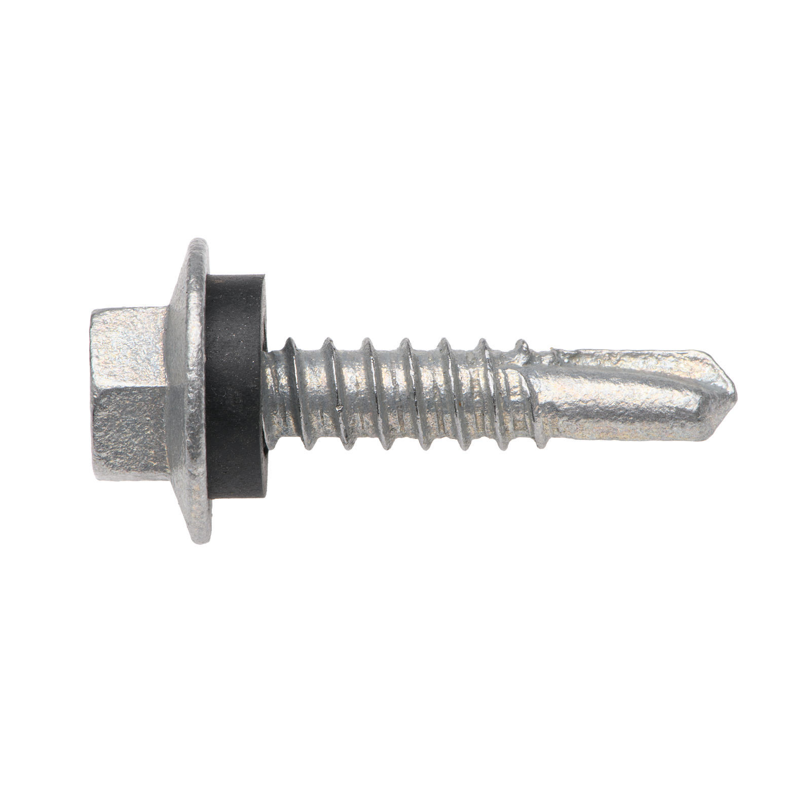 Buildex 12G x 25mm Class 4 Metal Cladding Hex Head TEKS Screws with Seal, 10 Pack