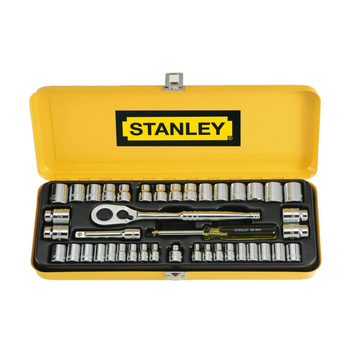 Stanley 41 Piece 1/4" and 3/8" Drive Socket Set with Case 79-098
