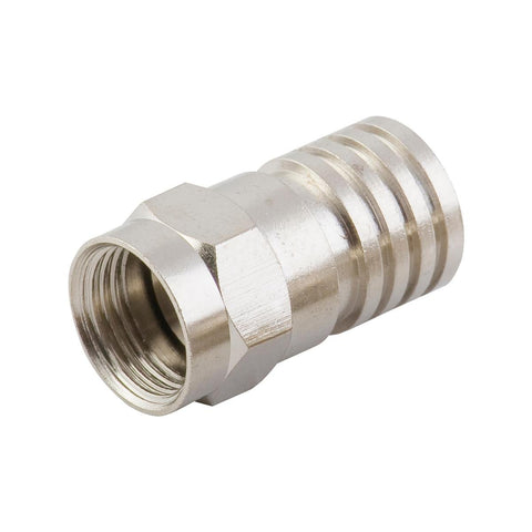 Antsig F59 Crimp Connector RG6 Cable Heavy Gauge - 5mm x 21mm - Reliable Coaxial Connection - SuperSaverAU - view 1