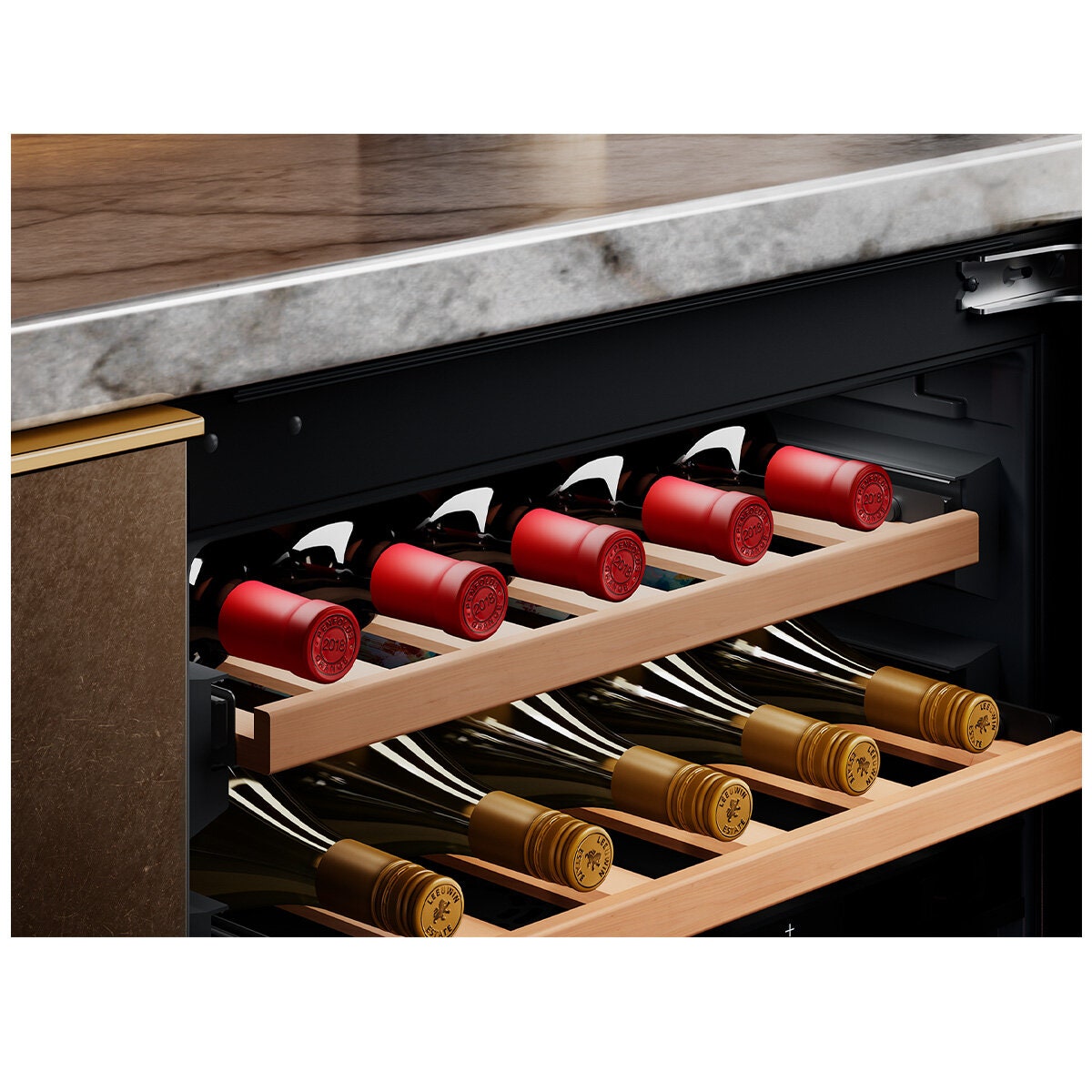 Vintec Integrated Dual Zone Wine Fridge - Customisable Panel Door, Quiet Inverter Compressor - VWD820SAP-X
