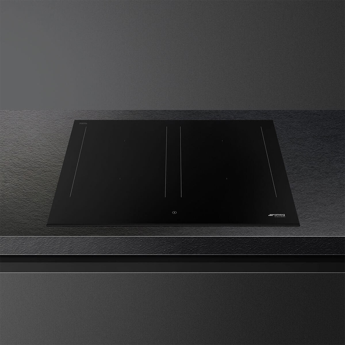 Smeg 60cm Classic Induction Cooktop - 2 Multizone Areas, Autovent 2.0, Matte Black - SIM3644N