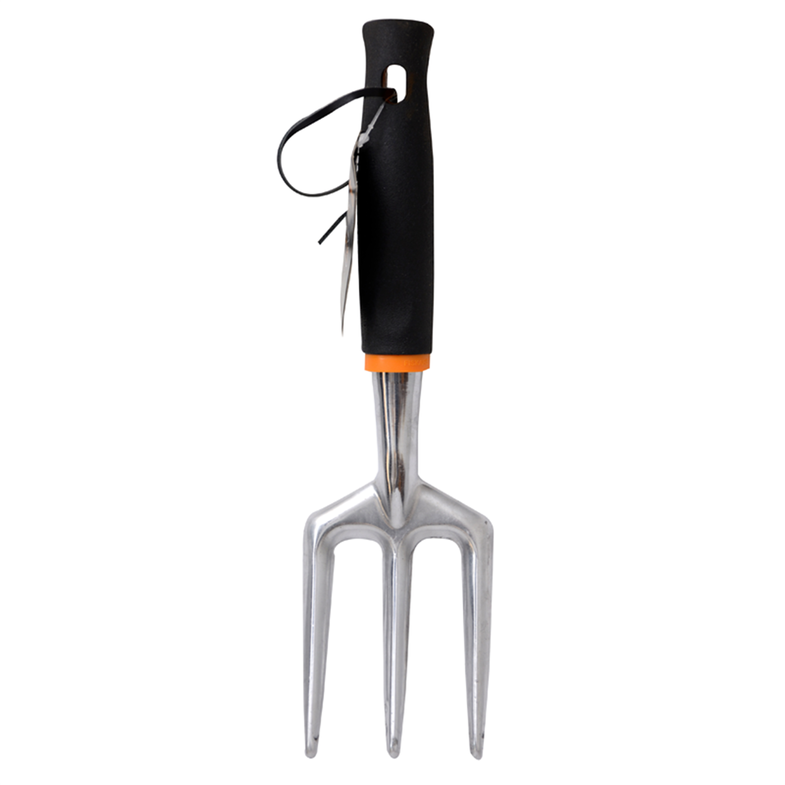 Fiskars Aluminium Fork, 3 Tines, 90mm Tines, Cast Aluminium Head, SoftGrip Handle