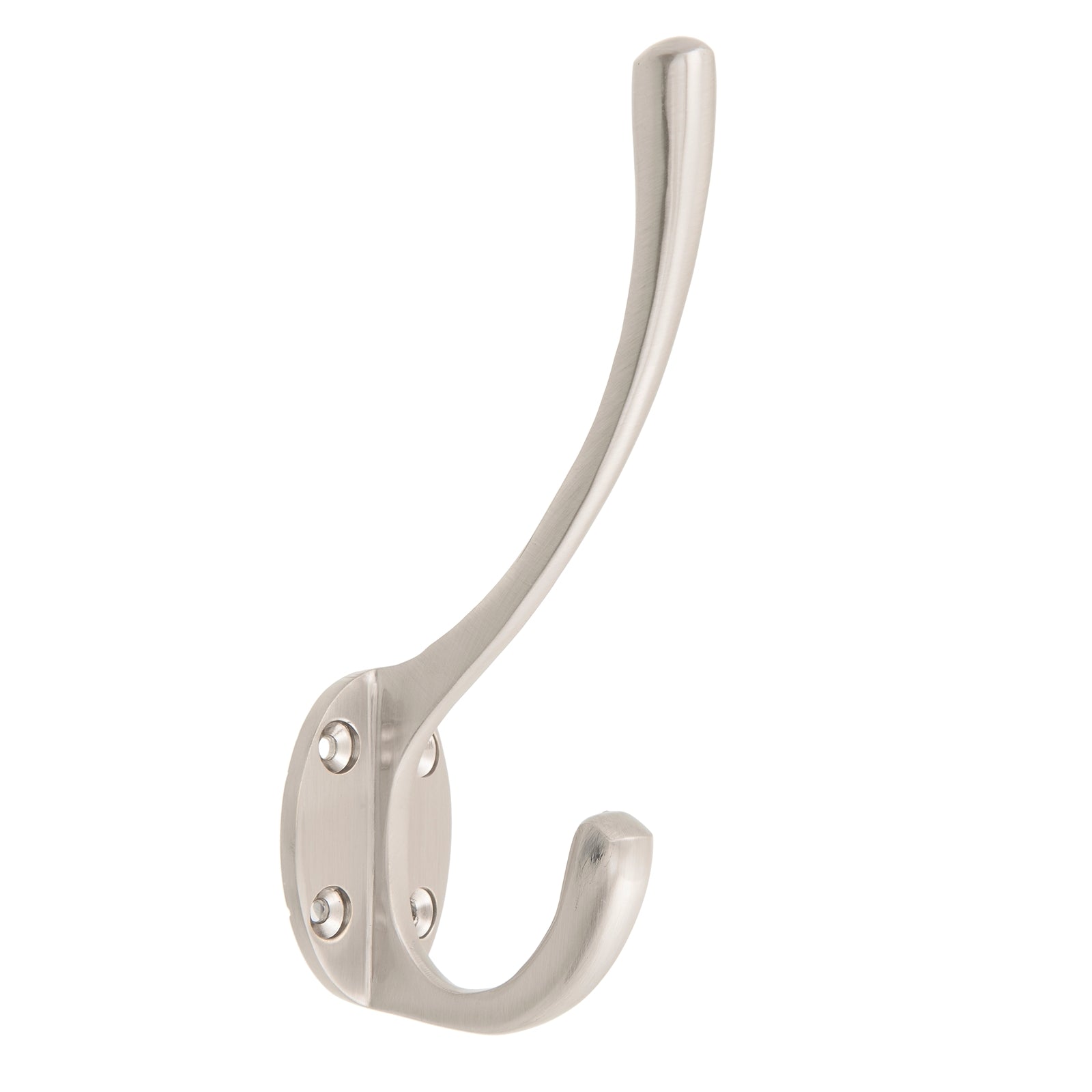Zenith 135mm Round Solid Brass Robe Hook - Brushed Nickel