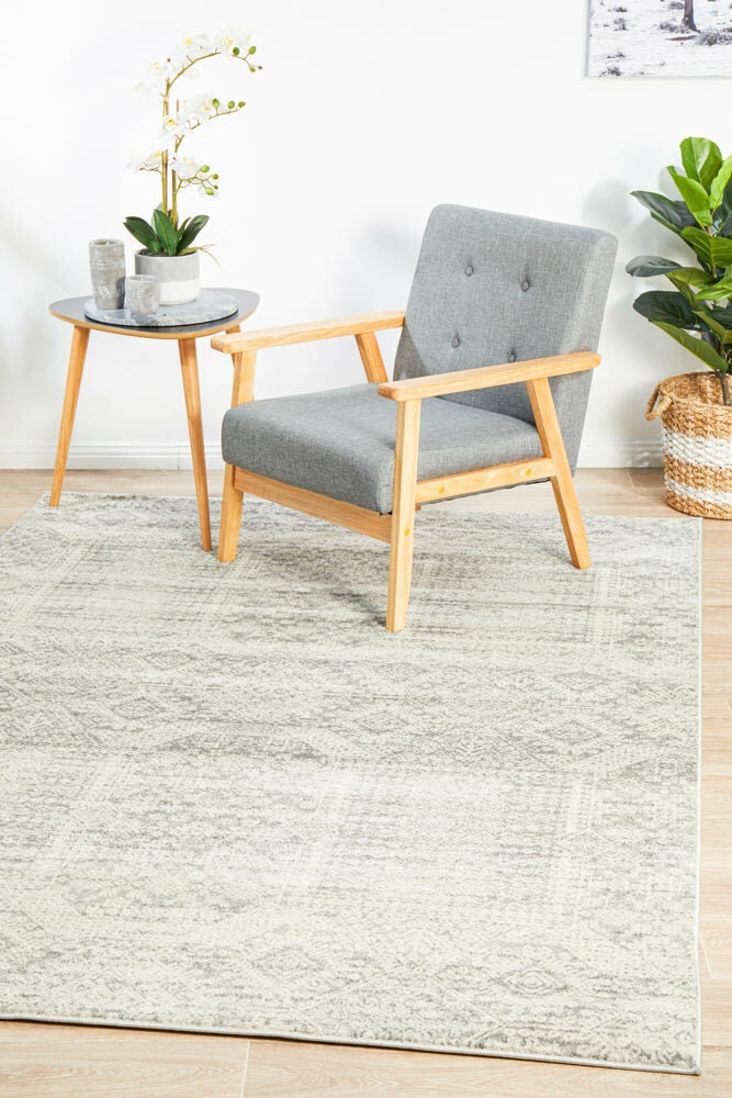 Rug Culture Mirage medium silver rug 230x160cm - 100% polypropylene pile, power loomed - MIR351SIL230X160