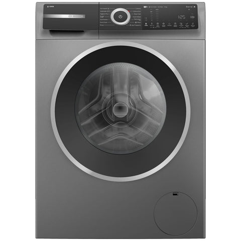 Bosch 10kg Series 8 Front Load Washing Machine - Grey Finish, i-DOS, Iron Assist, 5.5 Star Energy - WGH254ARAU
