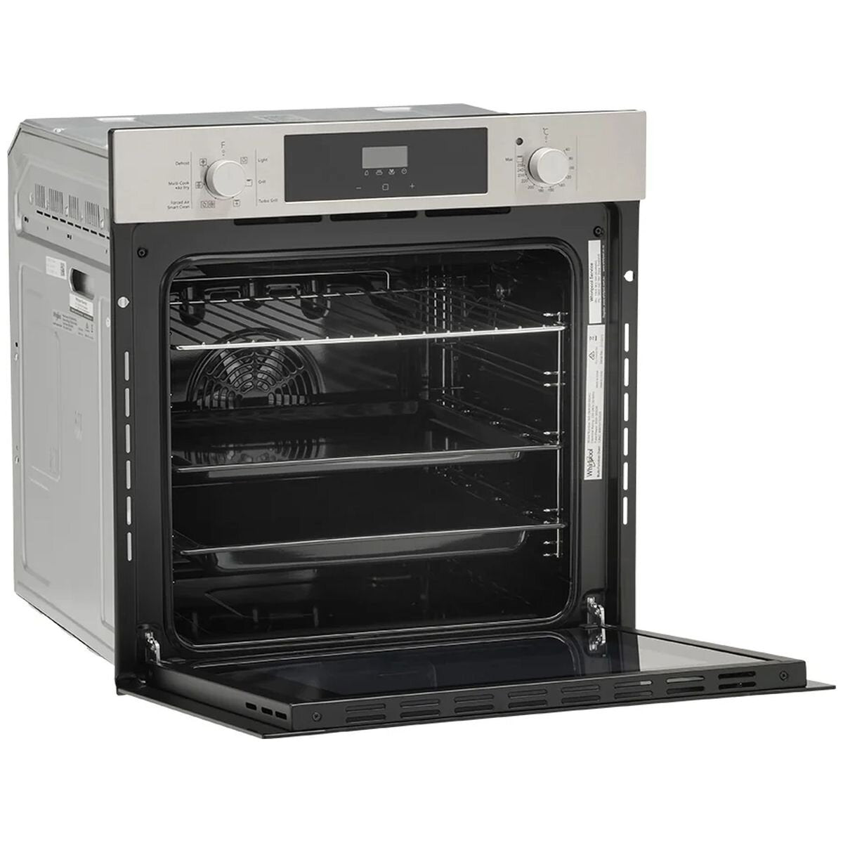Whirlpool 60cm multi-function oven - 67L net, Air Fry, forced air cooking, stainless steel - W3OMK55HR0XC
