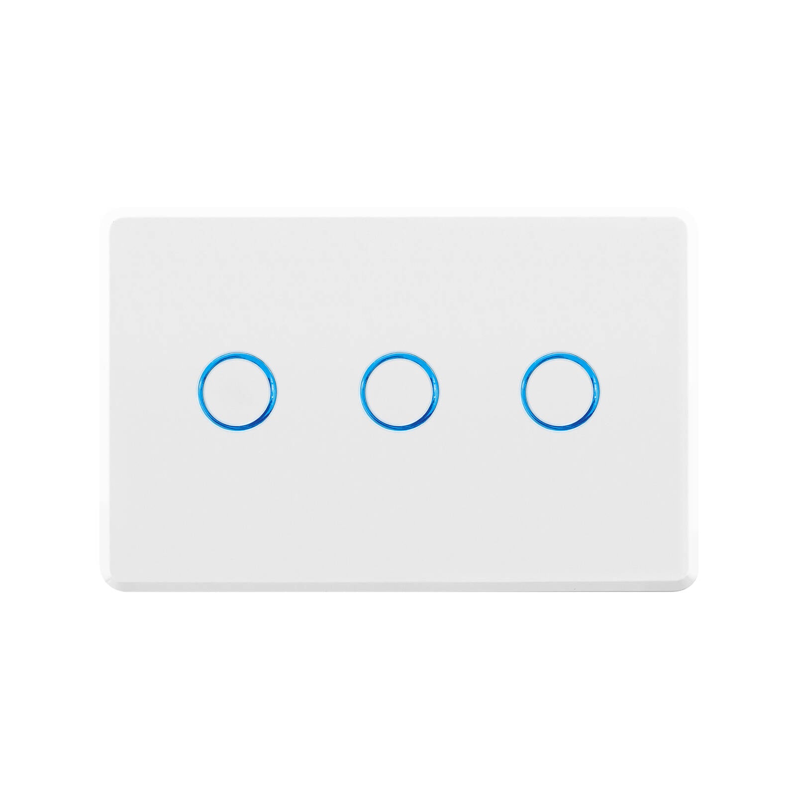 DETA Touch Activated Triple Gang Light Switch White 250V 10A 6903B