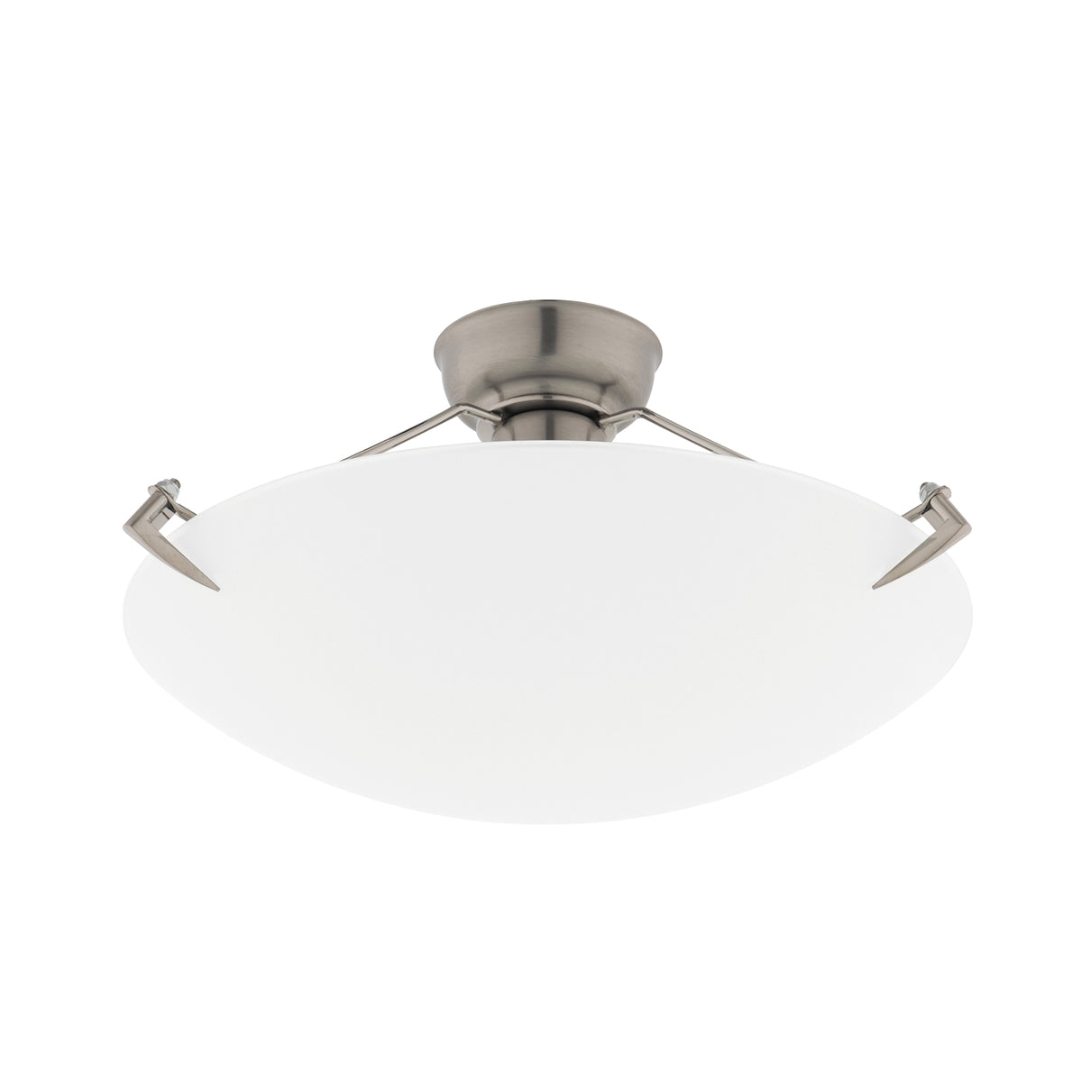 Luce Bella DIY Glass Oyster Ceiling Light, 30cm, Frosted, E27/B22 60W ACL210