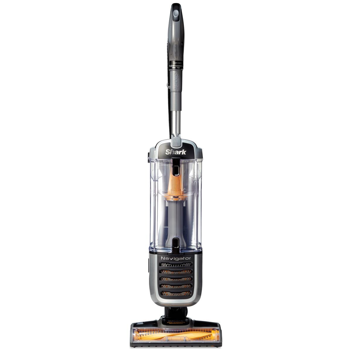 Shark Navigator Self-Cleaning Brushroll Pet Upright Vacuum - 1.6L Dust Cup, 3.6m Hose, Grey and Yellow - ZU62