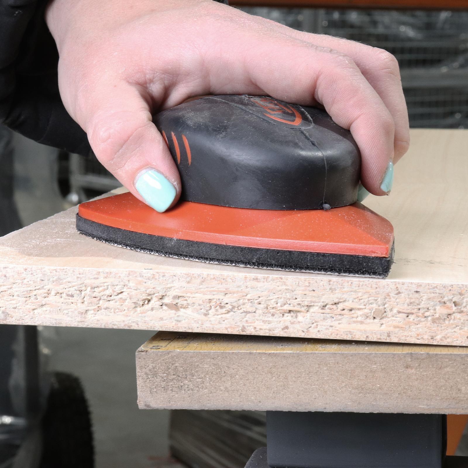 Rocket Mouse Sander 130mm, Hook & Loop with Pointed Tip and Sandpaper Sheets