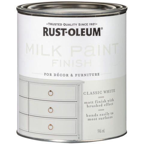 Rust-Oleum 946ml Classic White Milk Paint Finish Indoor