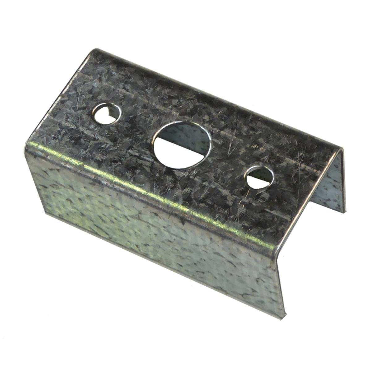 Australian Handyman Supplies Patio Tube Bracket 76x38mm Galvanised Steel - SuperSaverAU - view 1