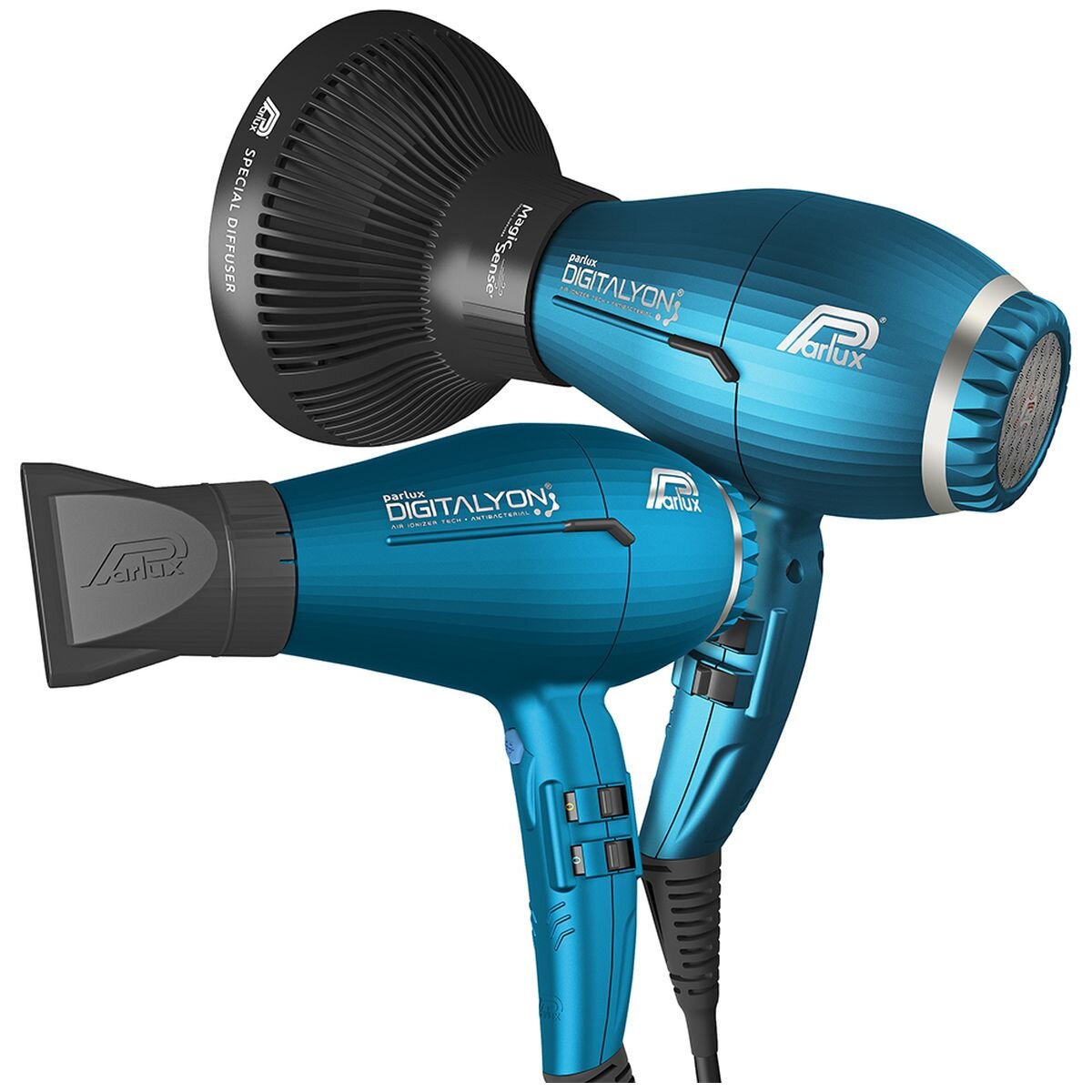 Parlux Digitalyon 2400W Hair Dryer with MagicSense Diffuser - Blue, Ionic and Ceramic - 150150