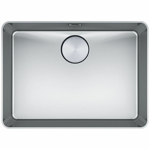 Franke Single Bowl Topmount Sink - Stainless Steel, Hidden Overflow, Bare Sink - MYX210-55B