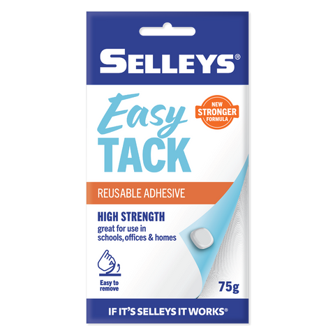 Selleys Easy Tack 75g Reusable Mounting Adhesive, Indoor & Outdoor