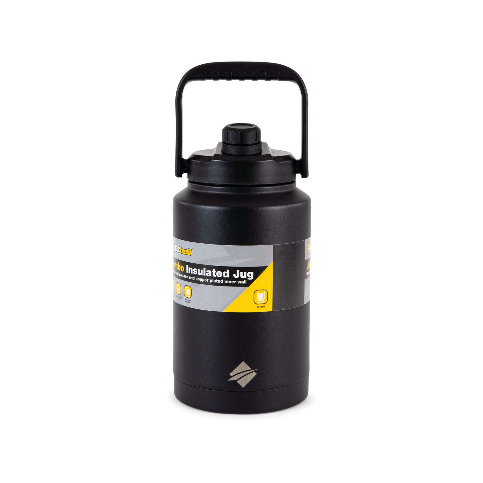 OZtrail 3.7L 18/8 Stainless Steel Insulated Drink Jug Matte Charcoal