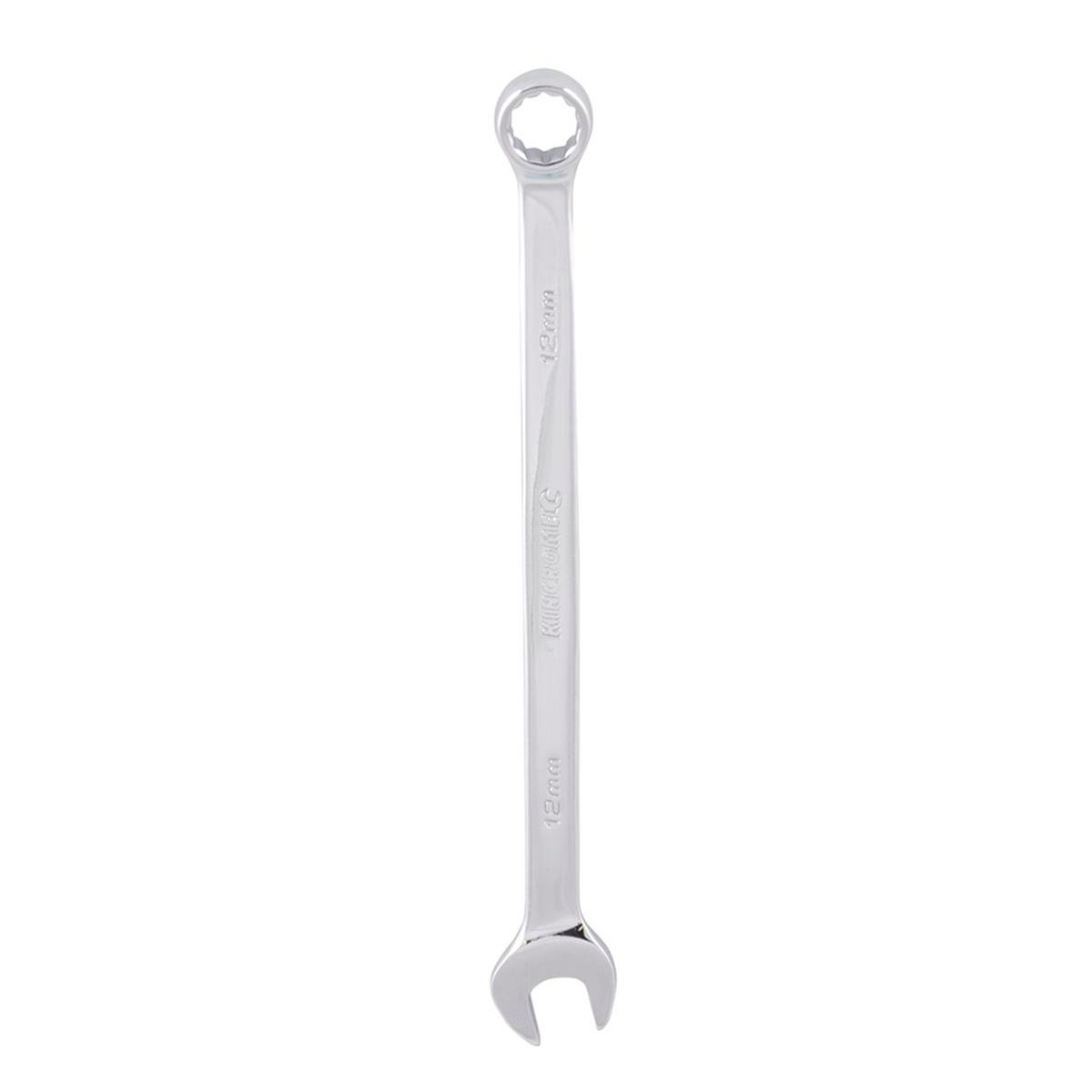 Kincrome 12mm Combination Spanner - 12 Point Chrome Vanadium Steel, 15 Degree Offset
