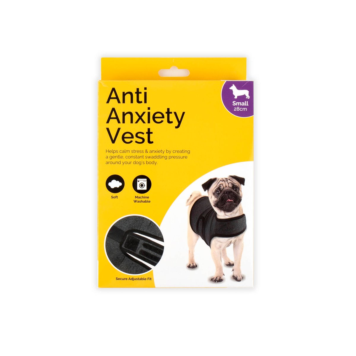 Dats Small Dog Anti Anxiety Vest - 28cm - Soft Polyester - Machine Washable - SuperSaverAU - view 1