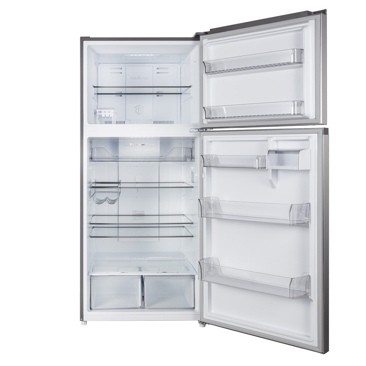 CHiQ 515L Top Mount Fridge - Stainless Steel with Wine Rack and Easy-to-Get Ice Box - CTM512NSS5E